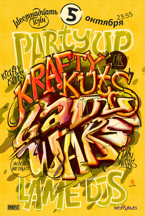 PARTY UP! KRAFTY KUTS (UK) W/ LADY WAKS (IBWT) & LAME DJS! TBA