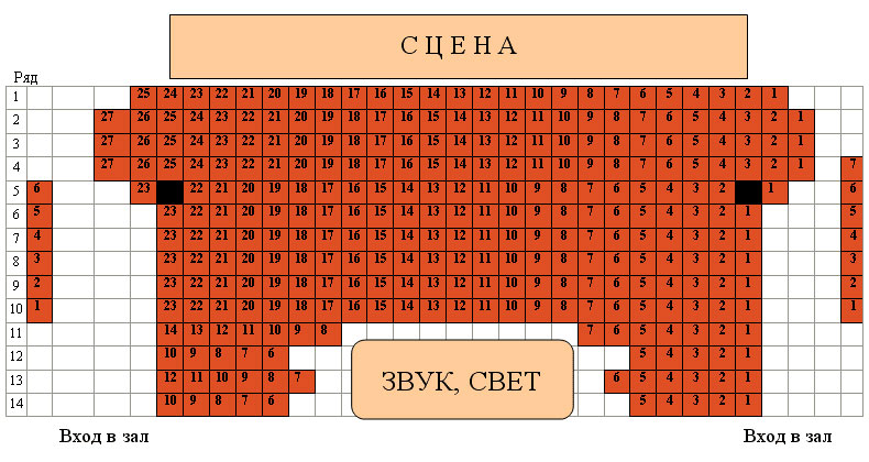 Буфф театр зал