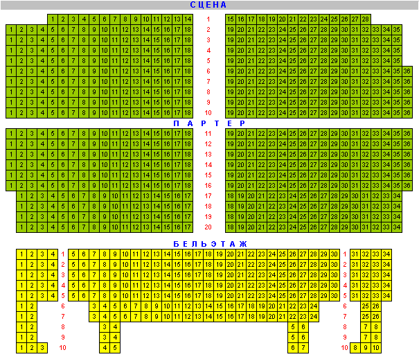 Театр на серпуховке схема зала