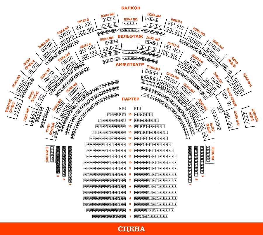 Схема Театра Фото