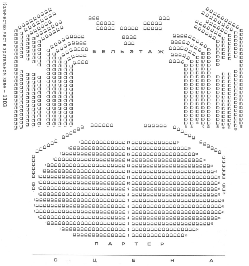 Театр эстрады фото схема зала с местами